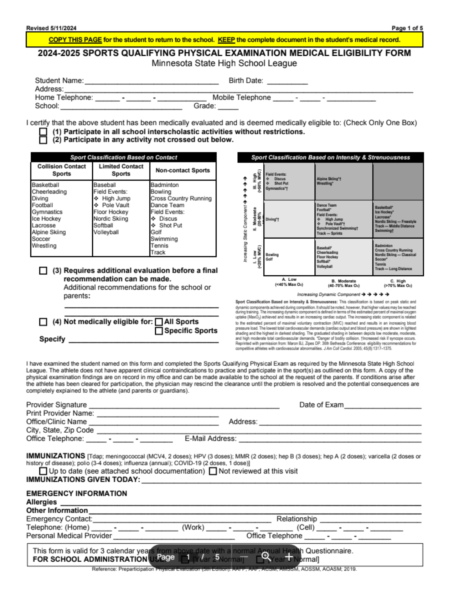 Participation Forms - Athletic Home Page - St. Charles Public Schools